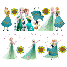 BFever6 Foaie de zahar Frozen Fever Elsa si Ana 29X20cm